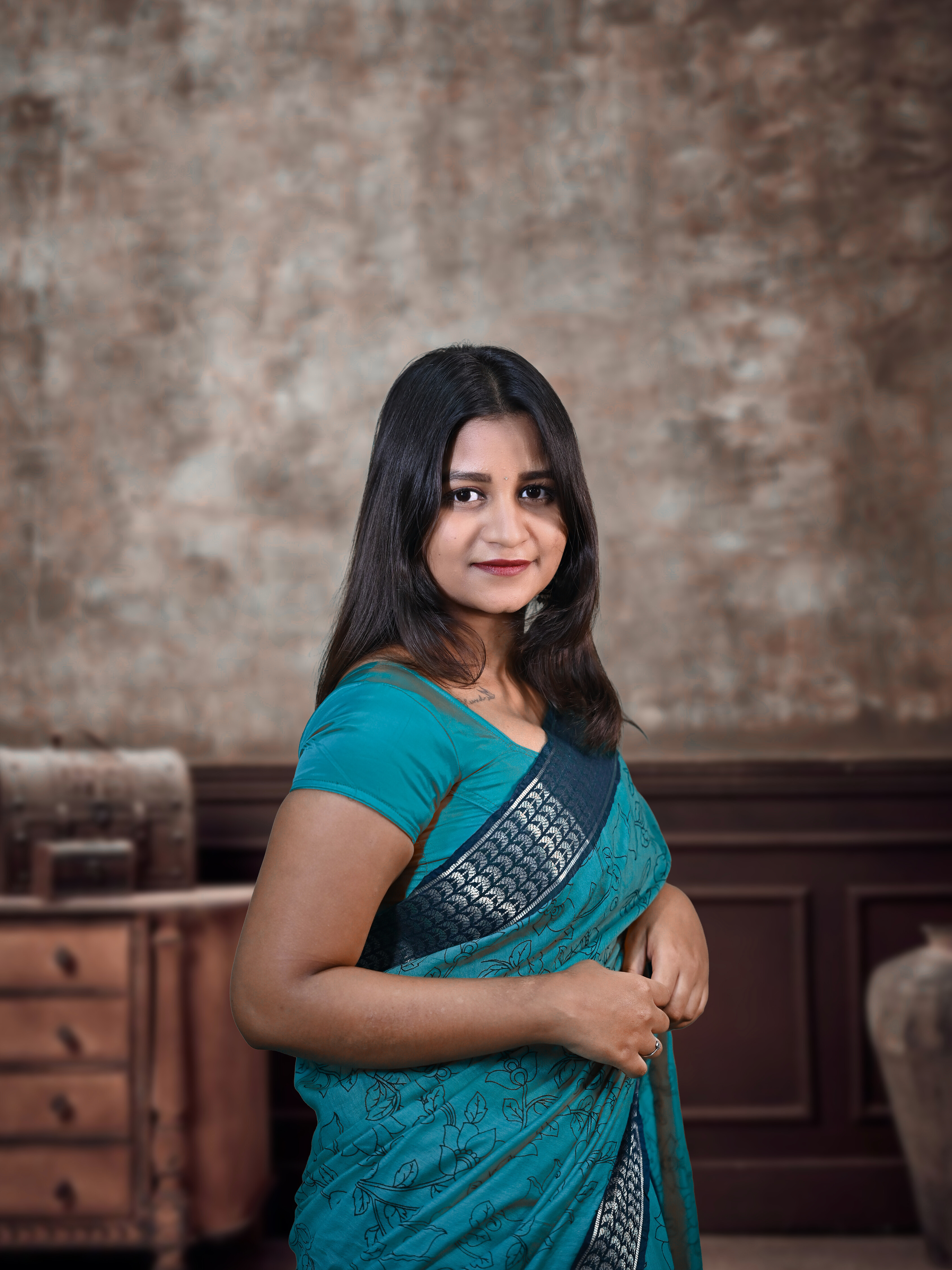 Dark Blue Kolkata Silk Saree